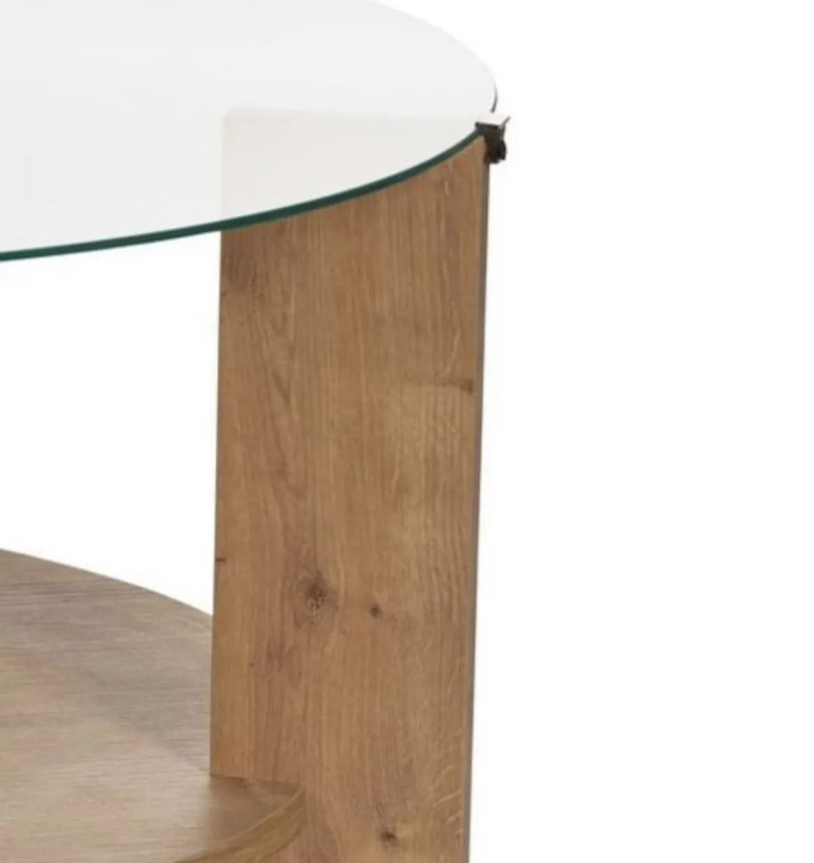 Tavolino da Salotto Marrone Rovere Grigio Tortora un Vano Forma Rettangolare 100x40x37h cm, Colore Ripiano Marrone - Usseglio