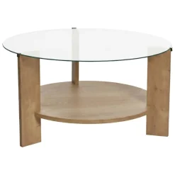 Tavolino da Salotto Marrone Rovere Grigio Tortora un Vano Forma Rettangolare 100x40x37h cm, Colore Ripiano Marrone - Usseglio