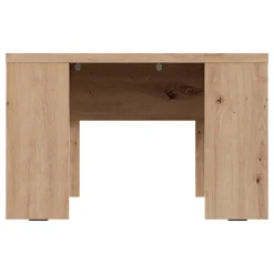 Tavolino da Salotto Marrone Rovere Nodi Forma Quadrato Colore Ripiano Marrone 67x67x43h cm, Sfumatura Colore Struttura Rovere Nodi - Magre