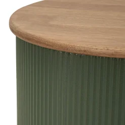 Tavolino da Salotto Marrone Rovere un Vano Forma Rettangolare 90.5x50.5x41.5h cm, Sfumatura Colore Ripiano Rovere - Piraino