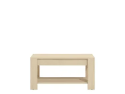 Tavolino da Salotto Marrone Rovere un Vano Forma Rettangolare 90x49.5x45.5h cm, Sfumatura Colore Ripiano Rovere - Signa