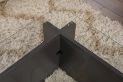 Tavolino da Salotto Nero Antracite Portariviste Forma Rettangolare 105x65x30h cm, Sfumatura Colore Struttura Antracite - Kallias