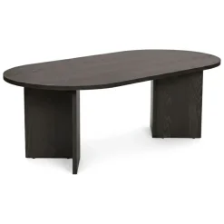 Tavolino da Salotto Nero Forma Rettangolare Materiale Piano in Legno Nobilitato 119x60x40h cm, Colore Ripiano Nero - Porcari