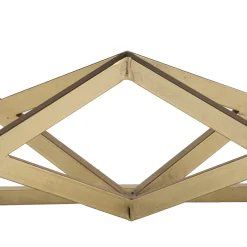 Tavolino da Salotto Nero oro Forma Rettangolare Colore Ripiano Nero 110x60x45h cm, Materiale Struttura in Metallo - Keswic