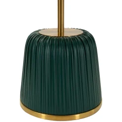 Tavolino da Salotto oro Verde Forma Rotondo Colore Ripiano oro 43x35x43h cm, Materiale Struttura in Plastica - Kep
