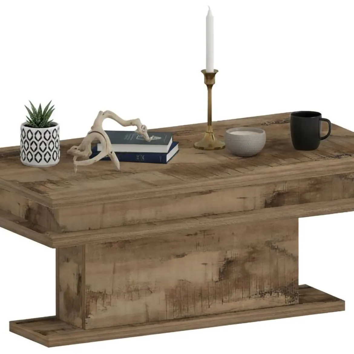 Tavolino da salotto rettangolare acero 100x55x42h cm - Iside