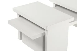 Tavolino da salotto rettangolare bianco 120x60x42h cm - Lazise