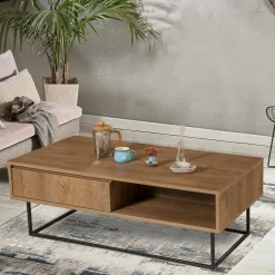 Tavolino da salotto rettangolare oro 40x40x60h cm vetro fumé - Ono