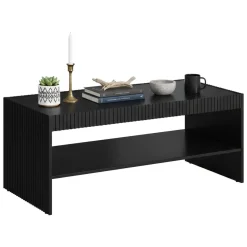 Tavolino da salotto Roasio, 120x57 h50 cm, Nero