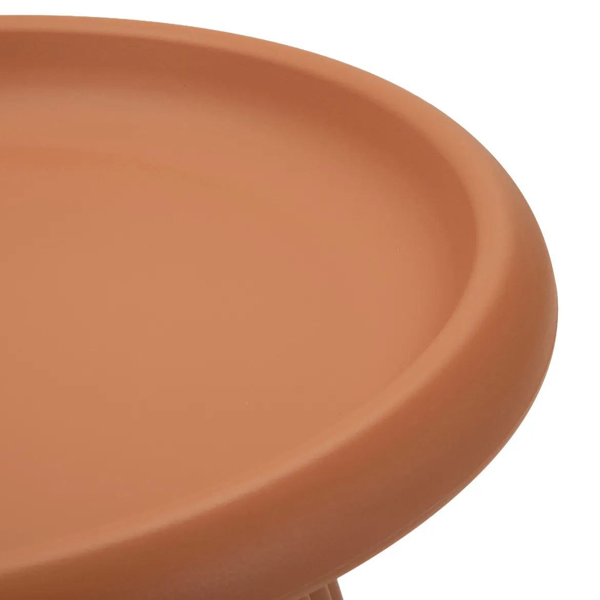 Tavolino da Salotto Rosso Adatto per Indoor/outdoor Forma Rotondo 52x45x52h cm, Colore Ripiano Rosso - Kampot