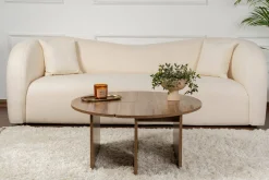 Tavolino da salotto Tairn, 90x90 h41 cm, Noce