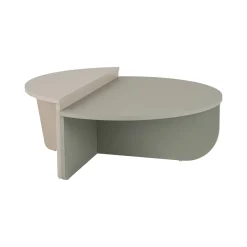 Tavolino da Salotto Verde Peso Massimo Supportato 15 kg Forma Rettangolare 90x60x35h cm, Materiale Piano in Legno Nobilitato - Mansue
