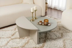 Tavolino da Salotto Verde Peso Massimo Supportato 15 kg Forma Rettangolare 90x60x35h cm, Materiale Piano in Legno Nobilitato - Mansue