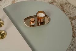 Tavolino da Salotto Verde Peso Massimo Supportato 15 kg Forma Rettangolare 90x60x35h cm, Materiale Piano in Legno Nobilitato - Mansue