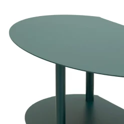 Tavolino da Salotto Verde 3 Ripiani 3 Ripiani 9x31x54h cm, 2 Vani - Ganale
