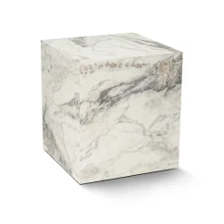 Tavolino salotto cubico marmo 45x45x50h cm - Imogen