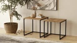 Tavolino salotto quadrato quercia 50x50x48h cm - Magliano