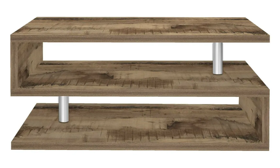 Tavolino salotto rettangolare acero 90x55x41h cm - Natalia