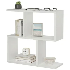 Tavolino salotto rettangolare bianco 60x20x60h cm - Fabrizia