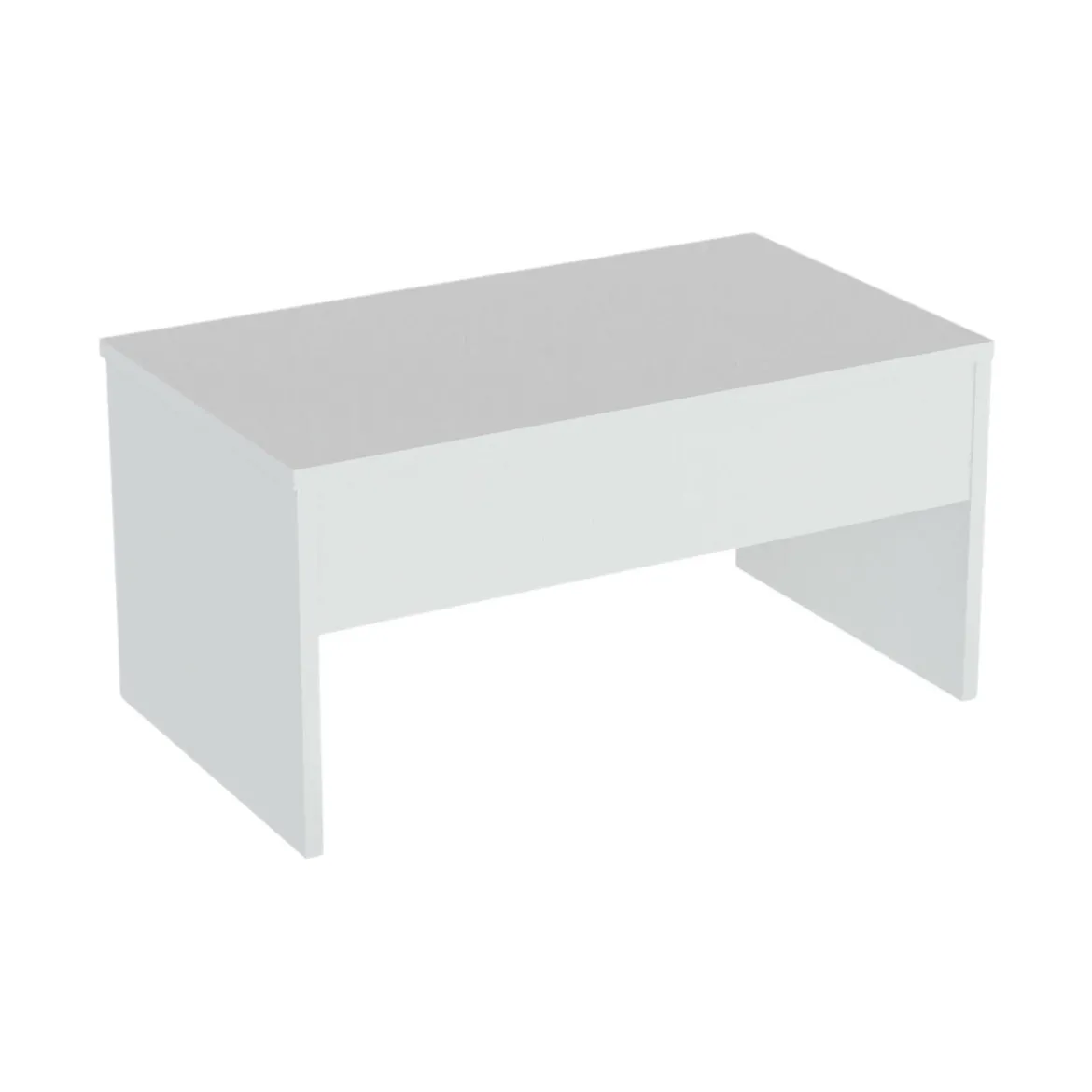 Tavolino salotto rettangolare bianco 90x45x52h cm - Marinone
