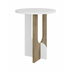 Tavolino salotto rettangolare bianco lucido 102x43x50h cm - Adrina