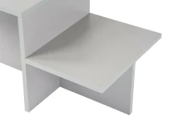 Tavolino salotto rettangolare grigio 80x40x40h cm - Varian