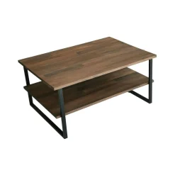 Tavolino salotto rettangolare noce 85x60x40h cm - Aprica