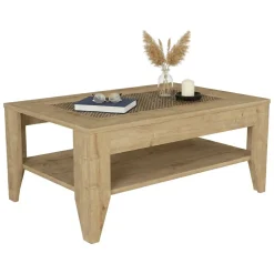 Tavolino salotto rettangolare quercia 90x60x40h cm - Numana