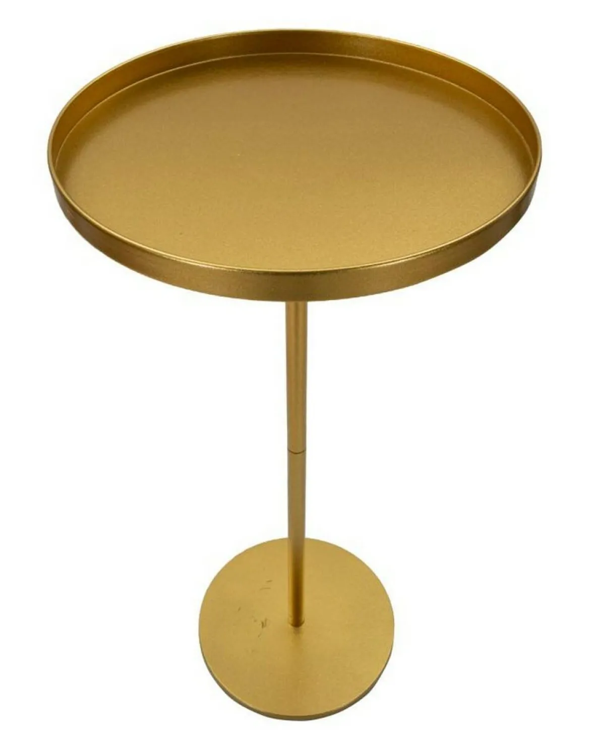 Tavolino soggiorno alto circolare oro 51x51x100h cm - Argile