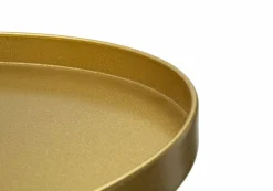 Tavolino soggiorno alto circolare oro 51x51x100h cm - Argile