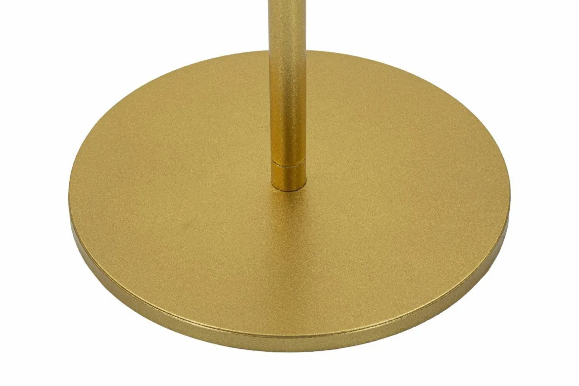 Tavolino soggiorno alto circolare oro 51x51x100h cm - Argile