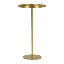 Tavolino soggiorno alto circolare oro 51x51x100h cm - Argile
