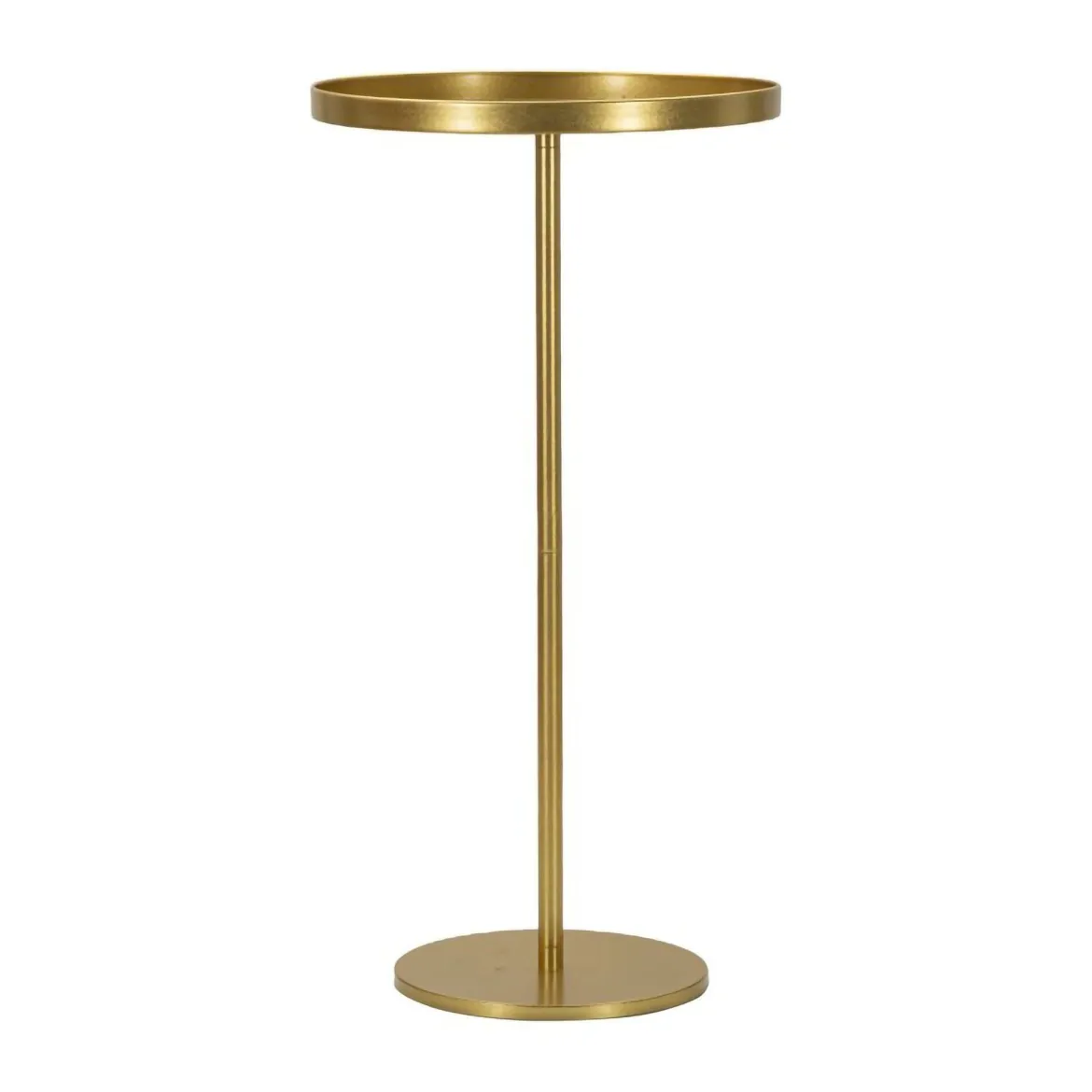 Tavolino soggiorno alto circolare oro 51x51x100h cm - Argile