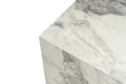 Tavolino soggiorno cubico marmo 40x40x45h cm - Brennan