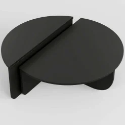 Tavolino soggiorno rettangolare antracite 30x40x63h cm - Blas