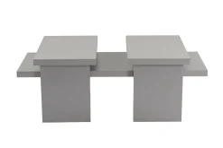 Tavolino soggiorno rettangolare grigio 110x45x41h cm - Amarantha