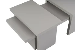 Tavolino soggiorno rettangolare grigio 110x45x41h cm - Amarantha