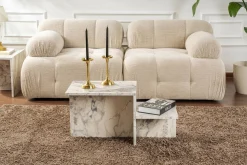 Tavolino soggiorno rettangolare marrone e antracite 90x60x40h cm - Apostolo