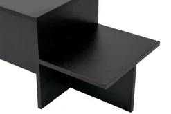 Tavolino soggiorno rettangolare nero 80x40x40h cm - Varian
