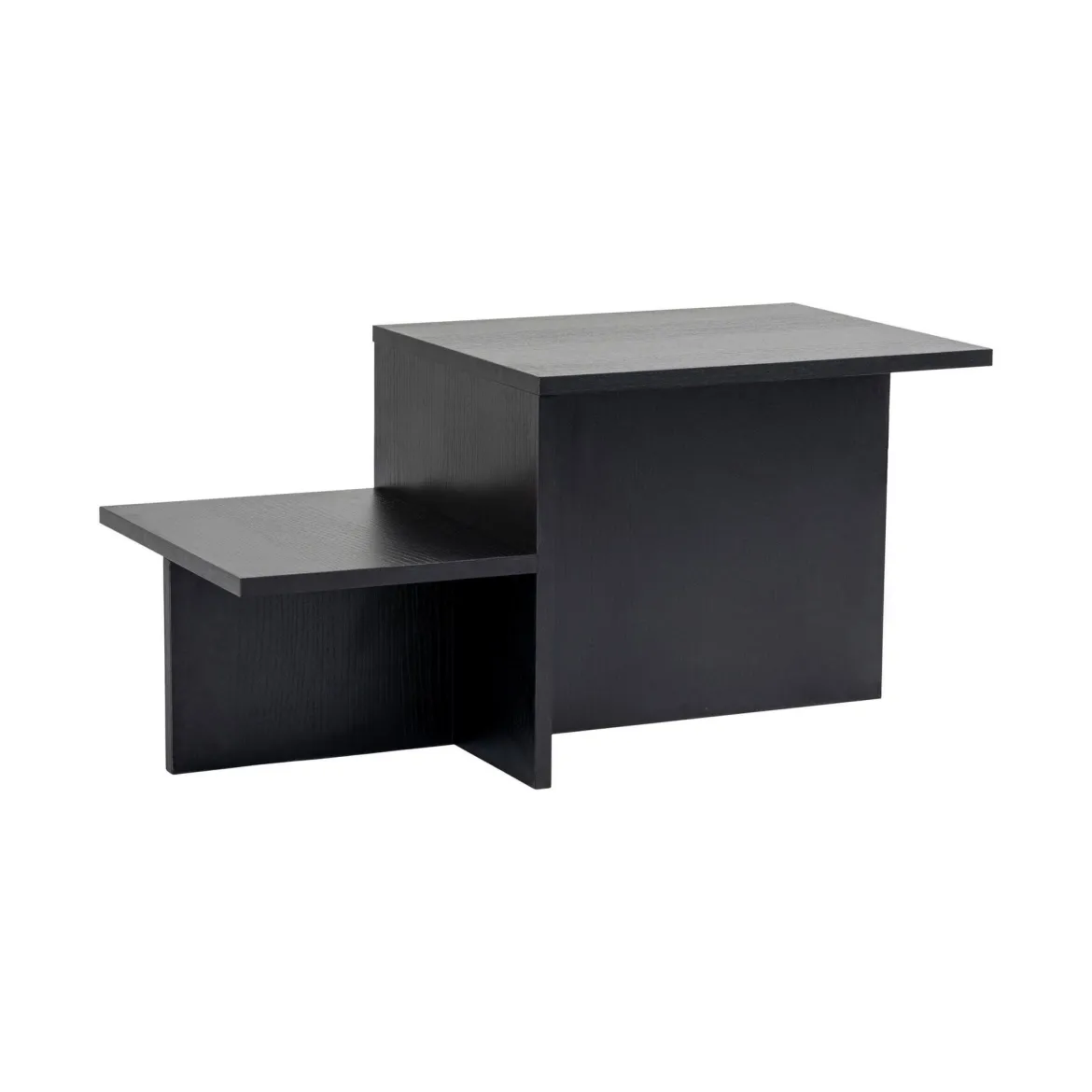 Tavolino soggiorno rettangolare nero 80x40x40h cm - Varian