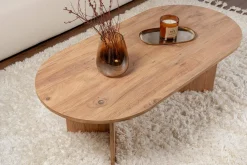 Tavolino soggiorno rettangolare pino 80x40x40h cm design - Varian