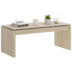 Tavolino soggiorno rettangolare rovere 102x50x43h cm - Audi