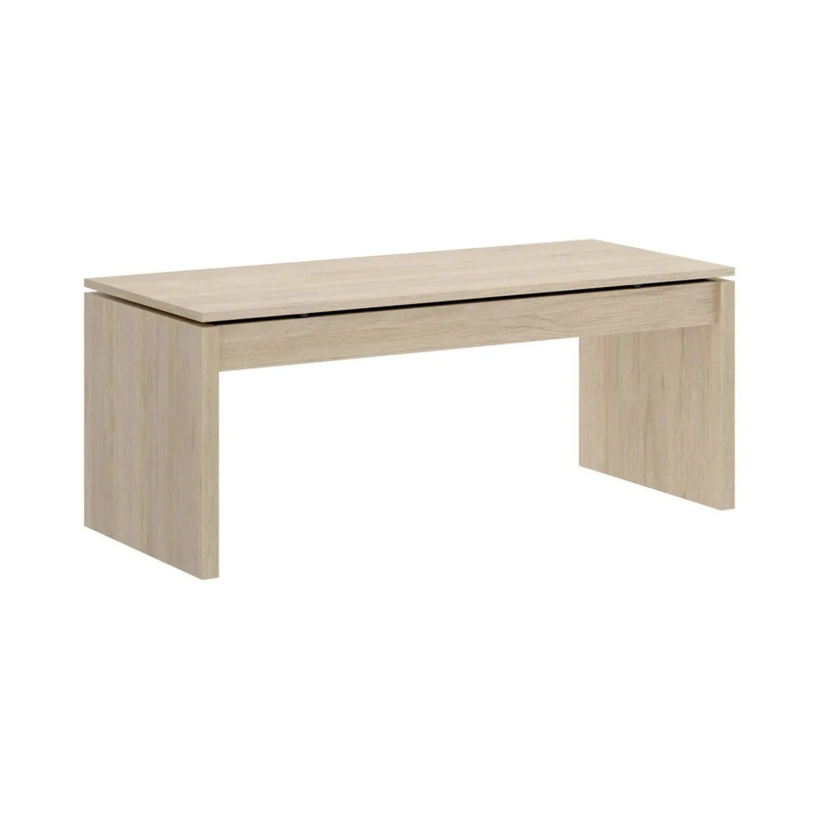 Tavolino soggiorno rettangolare rovere 102x50x43h cm - Audi