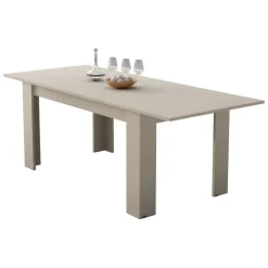 Tavolo Allungabile Beige Allungabile Meccanismo Estensione Allunga Centrale 200x90x75h cm, Lunghezza Massima 200 cm - Marene