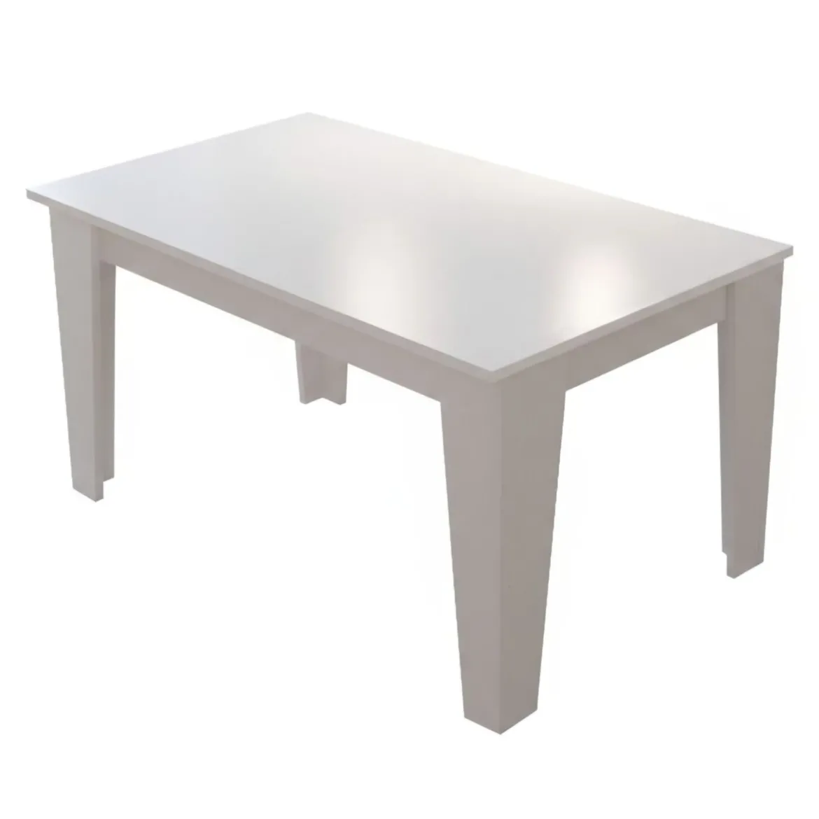 Tavolo Allungabile Bianco Allungabile Meccanismo Estensione Allunga Centrale 200x88x78h cm, Lunghezza Massima 200 cm - Salmour