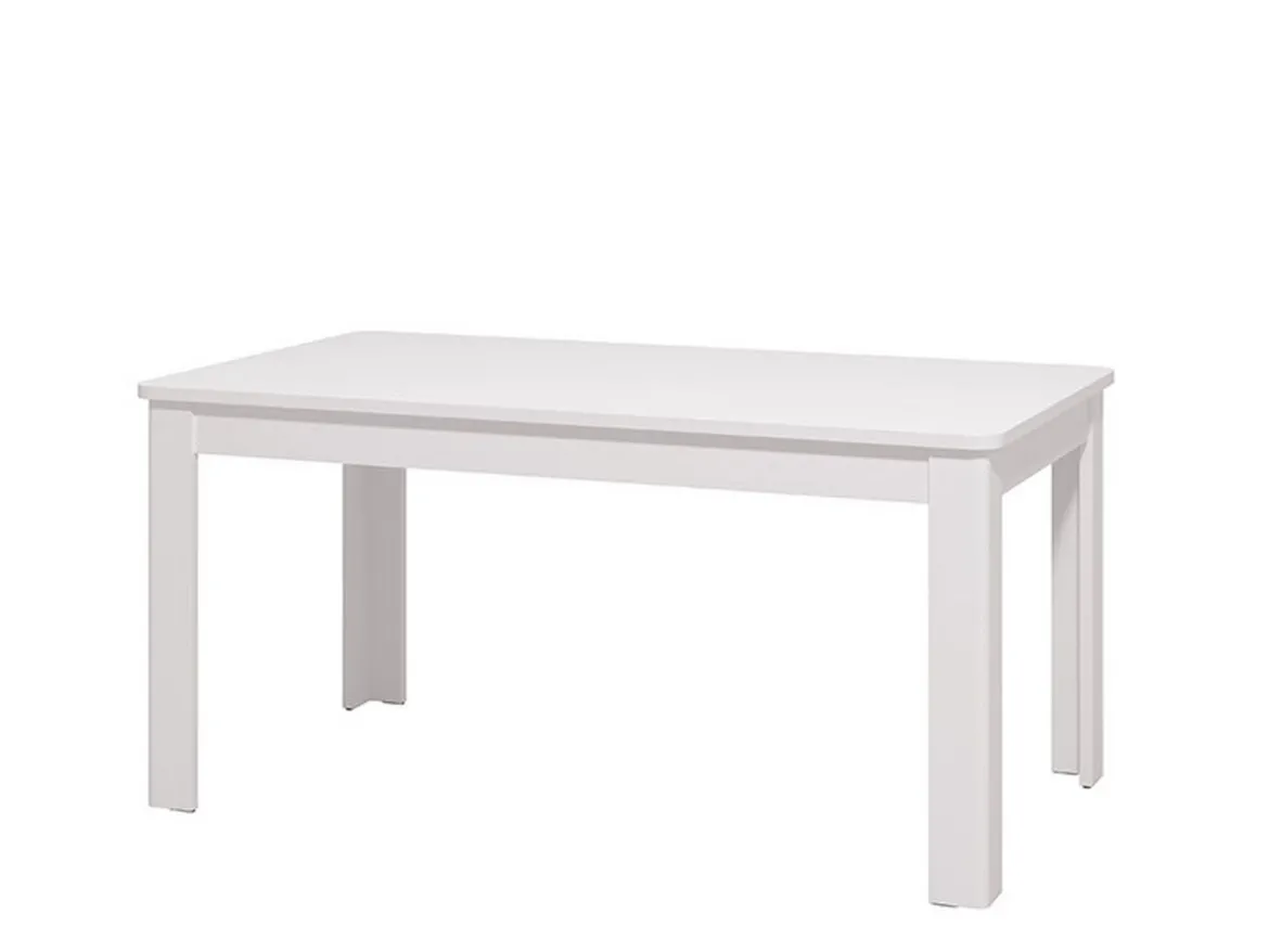 Tavolo Allungabile Bianco Lucido 8 Posti Allungabile 160x90.5x76.5h cm, - Colosimi