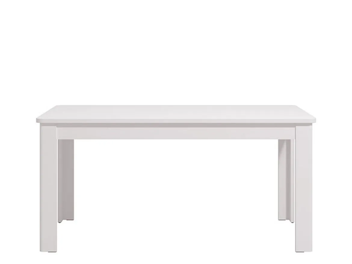 Tavolo Allungabile Bianco Lucido 8 Posti Allungabile 160x90.5x76.5h cm, - Colosimi