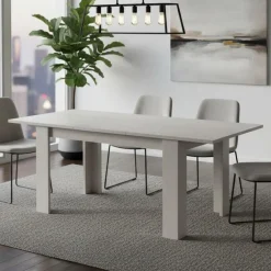 Tavolo allungabile classico 8-10 posti 160/220x88cm bianco - Artino