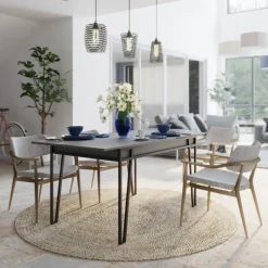 Tavolo allungabile elegante 6-8 posti 170x80cm bianco - Terralba
