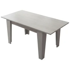 Tavolo Allungabile Grigio Cemento Allungabile Meccanismo Estensione Allunga Centrale 200x90x75h cm, Lunghezza Massima 200 cm - Marene